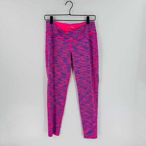 Lilly Pulitzer Luxletic Weekender Legging Pink Blue Stretch Athletic Size L - Picture 10 of 10